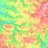 Mappa topografica Prunet, altitudine, rilievo
