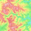 Mappa topografica Calderdale, altitudine, rilievo