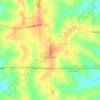 Mappa topografica Pleasanton, altitudine, rilievo