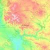 Mappa topografica Gila Wilderness, altitudine, rilievo