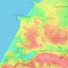 Mappa topografica Biarritz, altitudine, rilievo