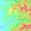 Mappa topografica Merrijig, altitudine, rilievo