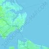 Mappa topografica Hampton, altitudine, rilievo