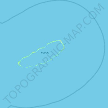 Mappa topografica Manihi, altitudine, rilievo