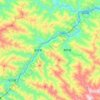 Mappa topografica 任河, altitudine, rilievo