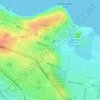 Mappa topografica East Geelong, altitudine, rilievo