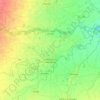 Mappa topografica Villafranca Piemonte, altitudine, rilievo