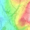 Mappa topografica Château d'Oron, altitudine, rilievo