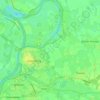 Mappa topografica Doesburg, altitudine, rilievo