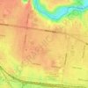 Mappa topografica Braybrook, altitudine, rilievo