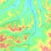 Mappa topografica Vezza d'Alba, altitudine, rilievo