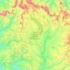 Mappa topografica Área de Conservación Regional de Ausangate, altitudine, rilievo