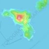 Mappa topografica 喜靈洲, altitudine, rilievo