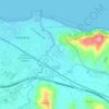 Mappa topografica Gabicce Mare, altitudine, rilievo