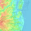 Mappa topografica Abreu e Lima, altitudine, rilievo