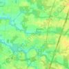 Mappa topografica Cranbury Township, altitudine, rilievo