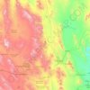 Mappa topografica Chihuahua, altitudine, rilievo