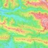 Mappa topografica Resia, altitudine, rilievo