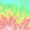Mappa topografica Área de Conservación Regional Q’eros-Kosñipata, altitudine, rilievo