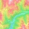 Mappa topografica Incudine, altitudine, rilievo