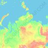 Mappa topografica Красноярский край, altitudine, rilievo