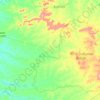 Mappa topografica Montes Altos, altitudine, rilievo