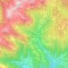 Mappa topografica Proves, altitudine, rilievo