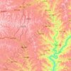 Mappa topografica 清涧县, altitudine, rilievo