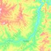 Mappa topografica Barão de Grajaú, altitudine, rilievo