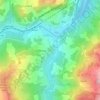 Mappa topografica Rocchetta Mattei, altitudine, rilievo