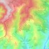Mappa topografica Rocchetta Nervina, altitudine, rilievo
