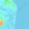 Mappa topografica Yaroomba, altitudine, rilievo