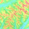 Mappa topografica Durfort-Lacapelette, altitudine, rilievo