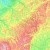 Mappa topografica Plateau van Langres, altitudine, rilievo