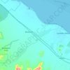 Mappa topografica Bluewater, altitudine, rilievo