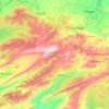 Mappa topografica Daïra de Teniet El Abed, altitudine, rilievo