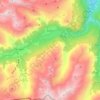 Mappa topografica Sufers, altitudine, rilievo