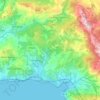 Mappa topografica Tortorella, altitudine, rilievo