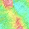 Mappa topografica Megido Regional Council, altitudine, rilievo