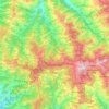 Mappa topografica Shimla (urban), altitudine, rilievo