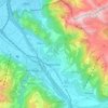 Mappa topografica Maienfeld, altitudine, rilievo