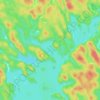 Mappa topografica Ministic Lake, altitudine, rilievo
