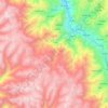 Mappa topografica Cascapara, altitudine, rilievo