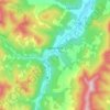 Mappa topografica Waitsfield, altitudine, rilievo