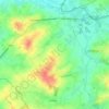 Mappa topografica Arc-Ainières, altitudine, rilievo