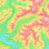 Mappa topografica Pfitsch, altitudine, rilievo