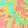 Mappa topografica Susquehanna River, altitudine, rilievo