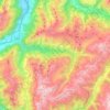 Mappa topografica Plessur, altitudine, rilievo
