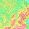 Mappa topografica UNESCO Biosphère d'Entlebuch, altitudine, rilievo