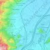 Mappa topografica Oberriet, altitudine, rilievo